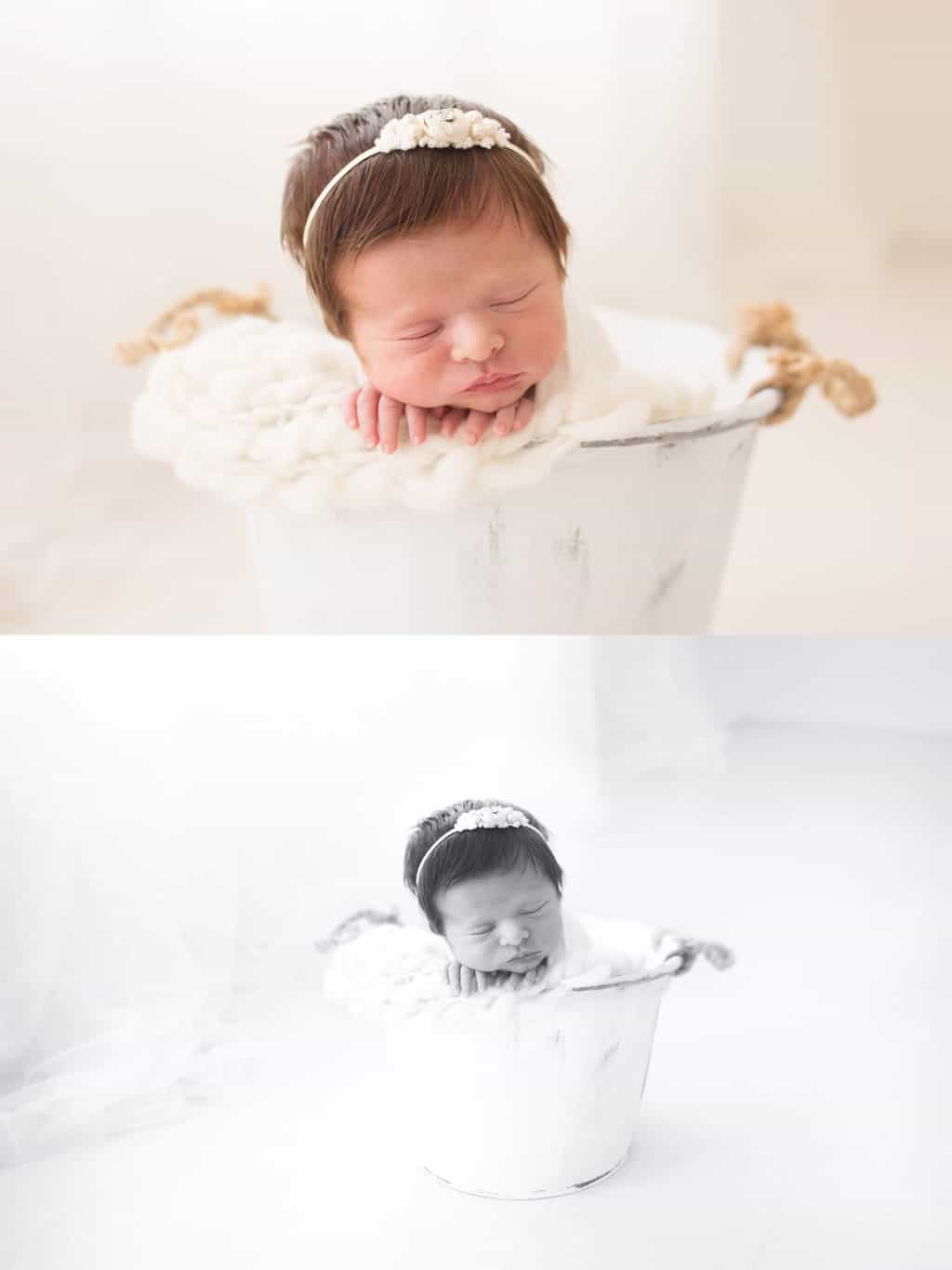 Beautiful baby girl newborn photo shoot in Jupiter Fl