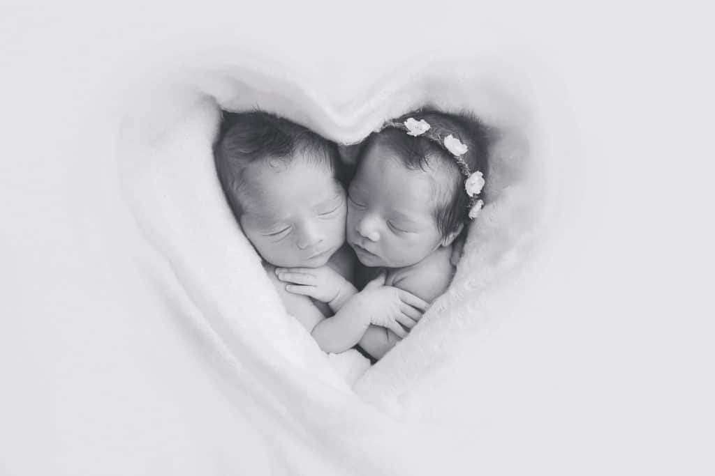 Gorgeous newborn baby twins photo shoot in Jupiter Fl photography baby studio