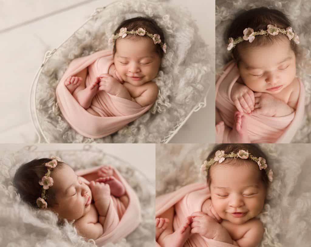 Jupiter newborn baby photography studio photographed this sweet brand new baby girl providing phots that will last a lifetime!