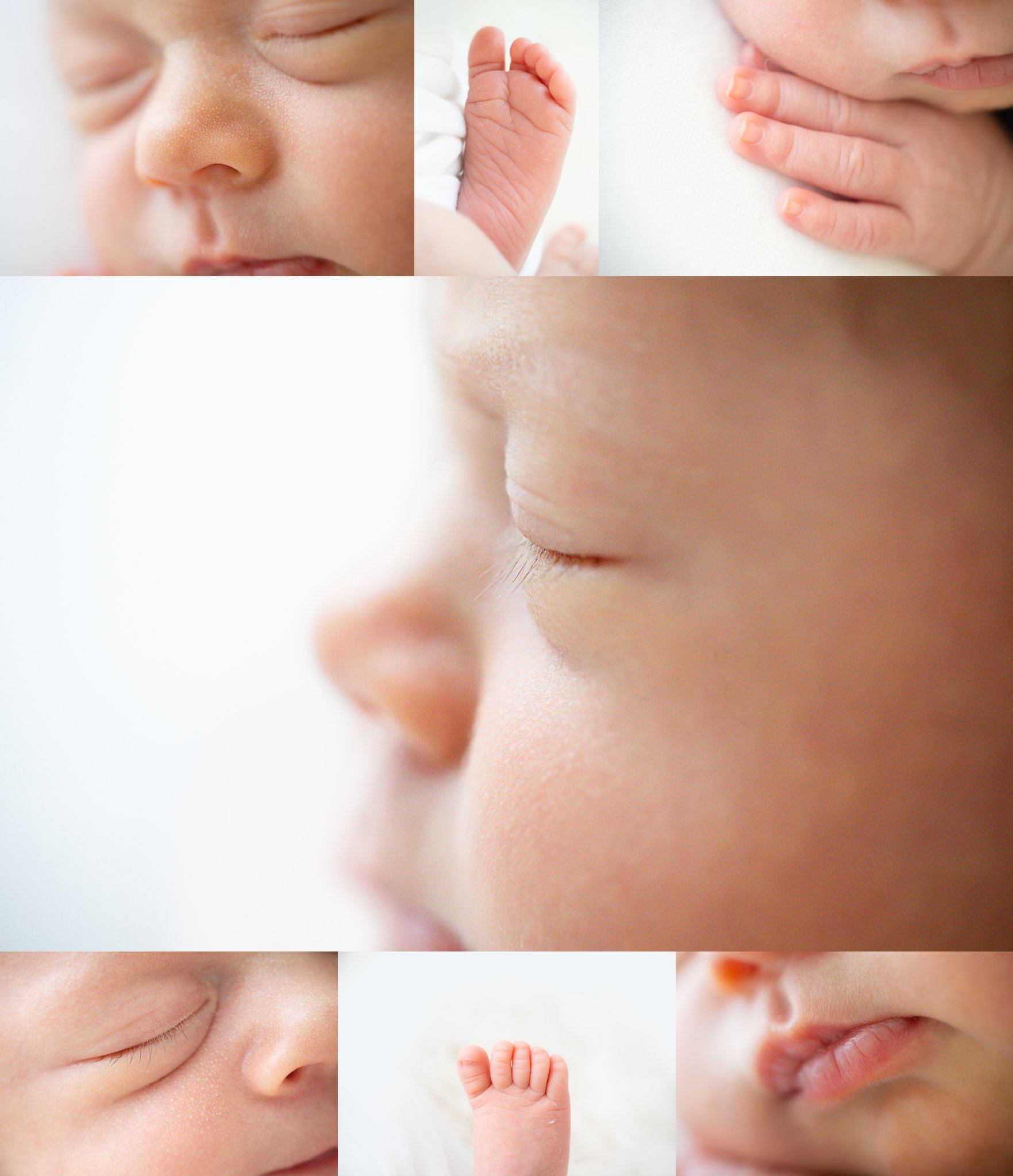 newborn baby's details and close ups being photographed in jupiter photography studio
