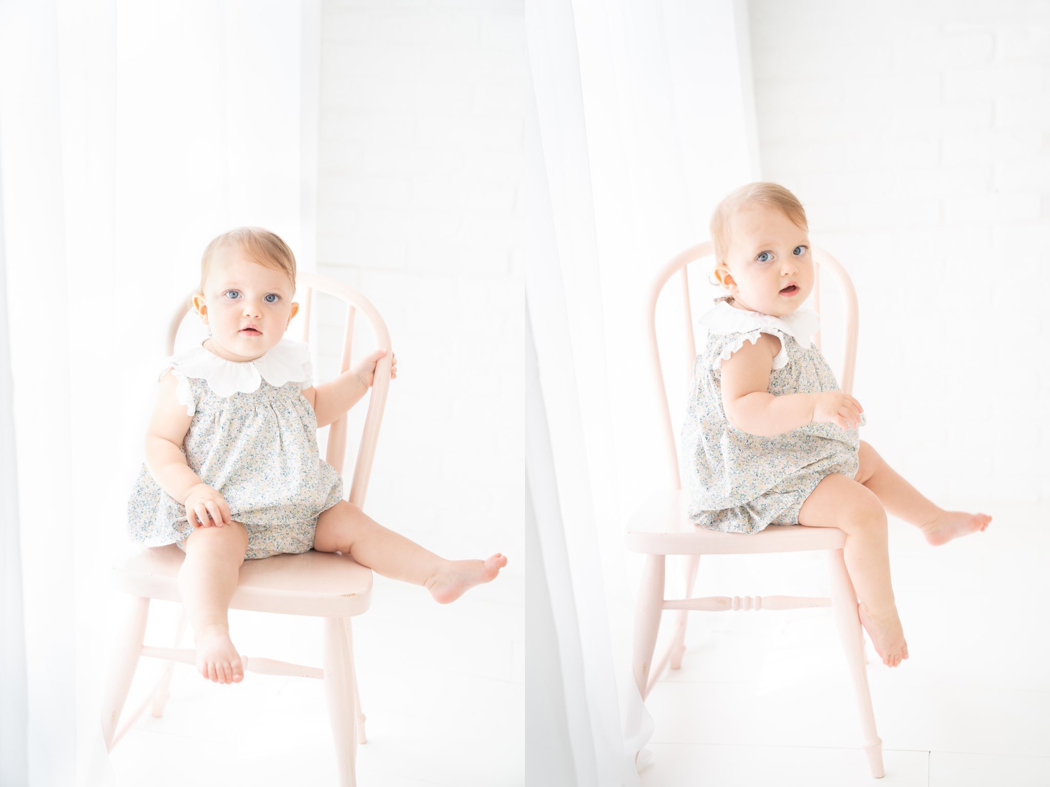 Baby girl's Birthday photography shoot in Jupiter Fl studio